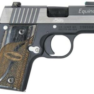 Sig P238 380 ACP 2.7In Equinox 2-Tone SAO TFO Front/Siglite Rear Blackwood Grip (1) 6RD Steel MAG MA Compliant