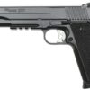 Sig 1911 45 ACP 5.6In TAC OPS Black SAO Siglite Ergo XT Grip (4) 8RD Steel MAG Rail Threaded (.578X28 RH)