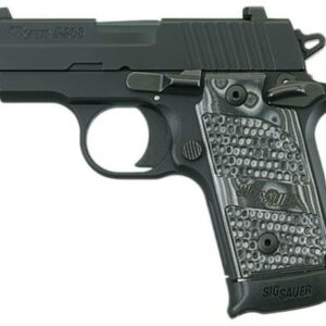 Sig P238 380 ACP 2.7In Extreme Black SAO Siglite Black/Gray G10 Grip (1) 7RD Steel MAG