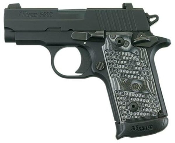 Sig P238 380 ACP 2.7In Extreme Black SAO Siglite Black/Gray G10 Grip (1) 7RD Steel MAG