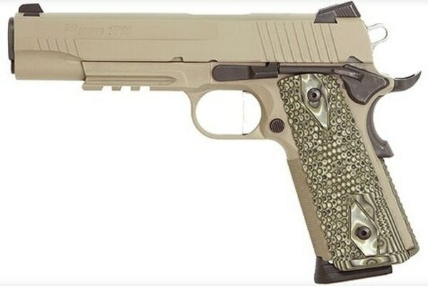 Sig 1911 Scorpion 45 ACP 5 Barrel Flat Dark Earth Night Sights