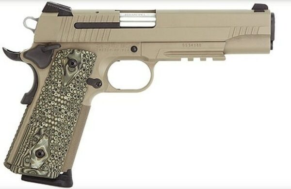 Sig 1911 Scorpion 45 ACP 5 Barrel Flat Dark Earth Night Sights