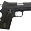 Sig 1911 45 ACP 3.3In Nitron Black SAO Siglite Blackwood Grip (2) 7RD Steel MAG