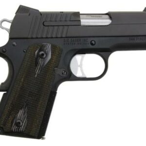 Sig 1911 45 ACP 3.3In Nitron Black SAO Siglite Blackwood Grip (2) 7RD Steel MAG