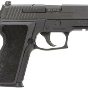 Sig P229 9MM 3.9In Enhanced Elite Black Da/Sa Siglite E2 Grip (2) 10Rd Steel MAG CA Compliant SRT