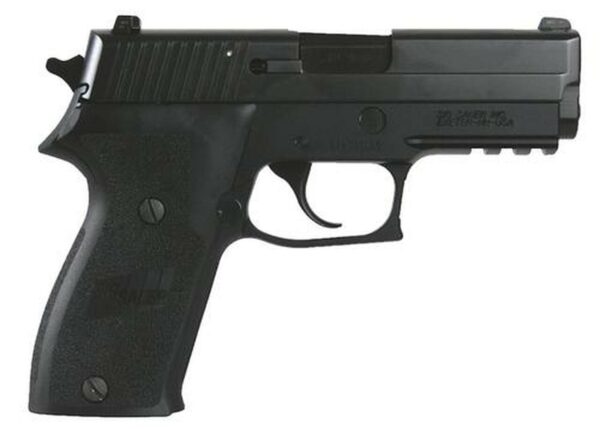 Sig P220 45 ACP 3.9In Nitron Black Da/Sa Siglite E2 Grip (2) 8RD Steel MAG CA Compliant