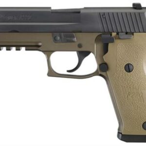 Sig P220 45 ACP 4.4In Combat 2-Tone Flat Dark Earth Da/Sa Siglite Flat Dark Earth Polymer Grip (1) 10Rd (1) 8RD Steel MAG CA Compliant