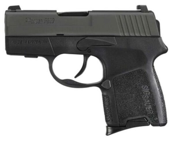 Sig P290 9MM 2.9In Nitron Black DAO Siglite Polymer Grip (1) 6RD (1) 8RD Steel MAG