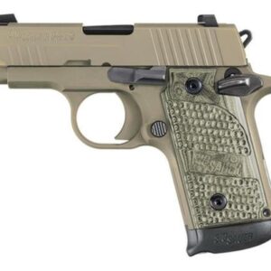 Sig P238 Scorpion 380 ACP Tan, G10 Hogue Piranha Grips, Ambi Safety, Night Sights