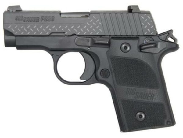Sig P238 Two-Tone .380ACP 2.7 Barrel Siglite Night Sights Diamond Plate Slide G-10 Grips 6rd - MA Compliant