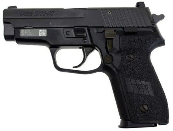 Sig M11-A1 9MM 3.9In Black Da/Sa Siglite Polymer Grip (3) 15Rd Steel MAG Engraved SRT