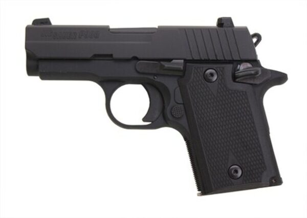 Sig P938 9MM 3IN Nitron Black SAO Siglite Polymer Grip (1) 6RD Steel MAG Ambi Safety