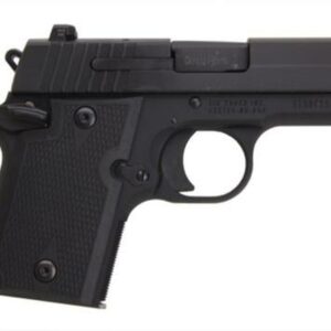 Sig P938 9MM 3IN Nitron Black SAO Siglite Polymer Grip (1) 6RD Steel MAG Ambi Safety