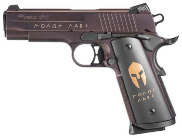 Sig 1911 45 ACP 4.2In Spartan ORB SAO Siglite Spartan Grip (2) 8RD Steel MAG