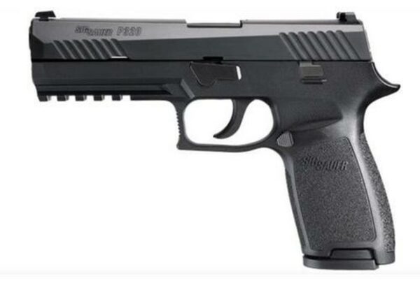 Sig P320 9mm 4.7In Nitron Black Striker Siglite Modular Polymer Grip (2) 17Rd Steel MAG Rail
