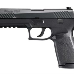 Sig P320 40 SW 4.7In Nitron Black, Striker Siglite Modular Polymer Grip (2) 14Rd Steel MAG Rail