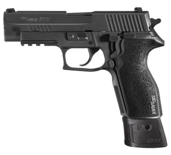 Sig P227 45 ACP 4.4In TAC OPS Black Da/Sa Siglite G10 Magwell Grip (4) 14Rd Steel MAG SRT