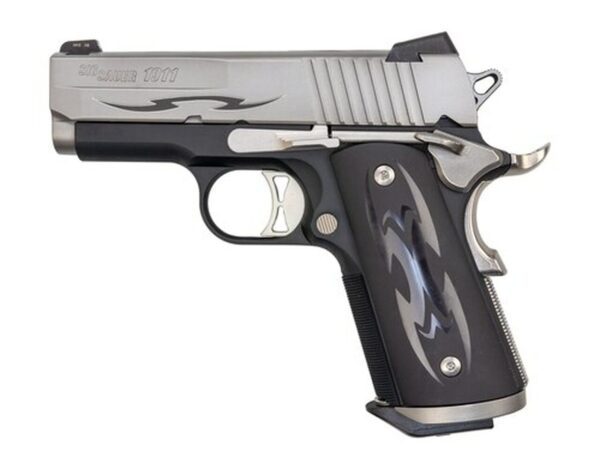 Sig 1911 Tribal Ultra Compact .45 ACP, 3.3" Barrel, Custom Tribal Grips, Night Sights, 2 x 7rd Mag