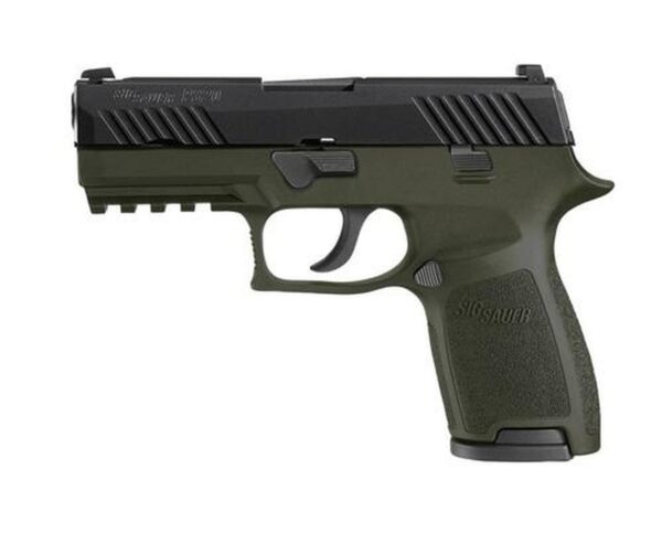 Sig P320C Striker 9mm Siglite Night Sights OD Green Nitron Finish 15rd Mags