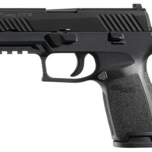 Sig P320 45 ACP 3.9" Barrel Nitron Black, Striker Siglite Modular Polymer Grip (2) 10Rd Steel MAG Rail