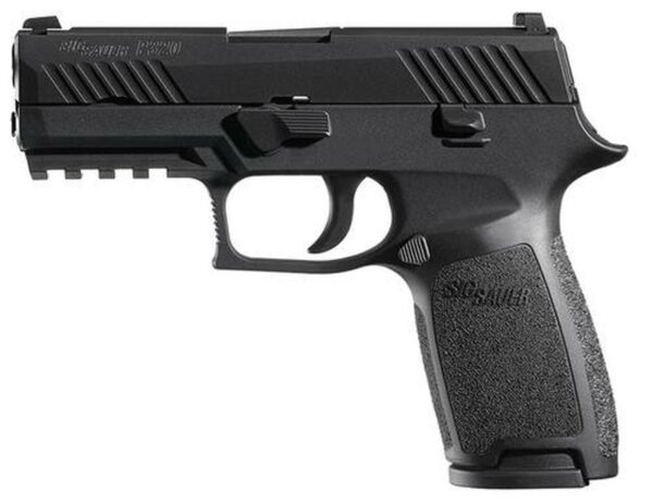 Sig P320 45 ACP 3.9" Barrel Nitron Black, Striker Siglite Modular Polymer Grip (2) 10Rd Steel MAG Rail