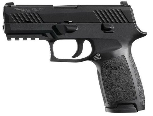 Sig P320 40 SW 3.9In Nitron Black, Striker Siglite Modular Polymer Grip (2) 14Rd Steel MAG Rail