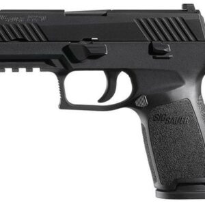 Sig P320 357 Sig 3.9", Nitron Black Striker Siglite Modular Polymer Grip (2) 14Rd Steel MAG Rail