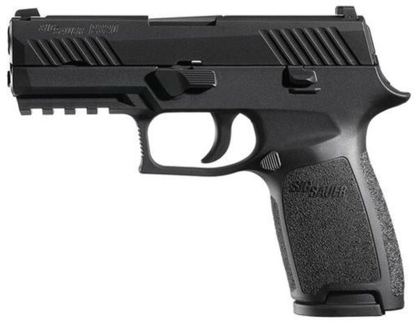 Sig P320 357 Sig 3.9", Nitron Black Striker Siglite Modular Polymer Grip (2) 14Rd Steel MAG Rail