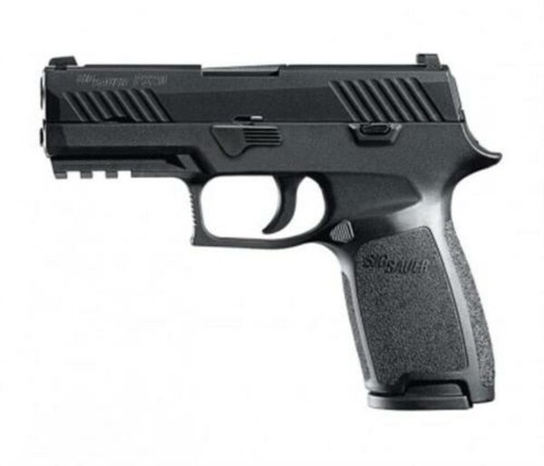 Sig P320 Nitron Carry Double 9mm, 3.9", Black Grip, Black Nitron Stainless, 10rd