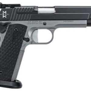 Sig 1911 Max Michel 9MM 5" Barrel Reverse 2-Tone Adjustable Sights Black G10 Grip Ice Magwell (2) 9rd Mags