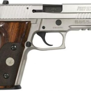 Sig P227 AS Elite 45 ACP, 4.4", Stainless, SigLite, Wood Grips, 10rd+1