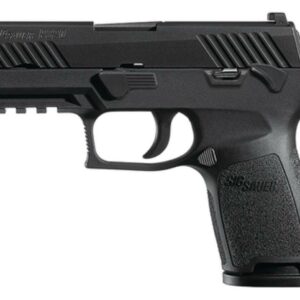 Sig P320 45 ACP 3.9In Barrel, Nitron Black, Striker Siglite (2) 9RD Steel MAG Manual Safety Rail