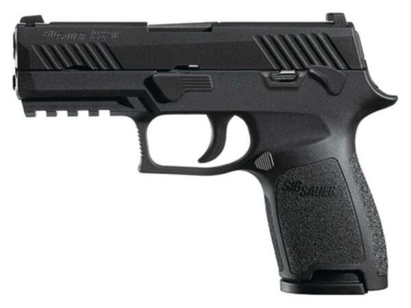 Sig P320 45 ACP 3.9In Barrel, Nitron Black, Striker Siglite (2) 9RD Steel MAG Manual Safety Rail