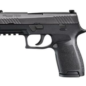 Sig P320 Compact Double 9mm, 3.9", Black Nitron Stainless, Manual Safety, 2x10rd
