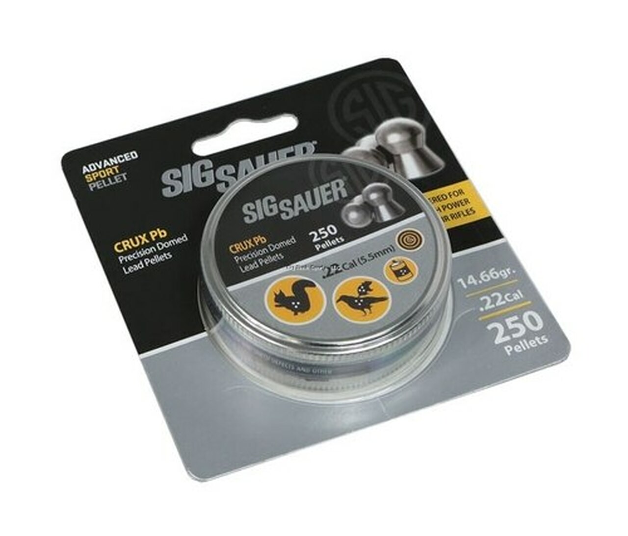 Sig Pellet .22 Cal, Crux Lead, Blister Pack, 250/Pack