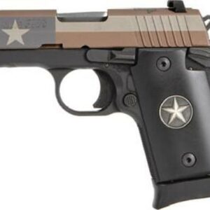 Sig P938, 9mm, 3", 6rd, SIGLITE NS, Ambidextrous Safety, Texas Flag