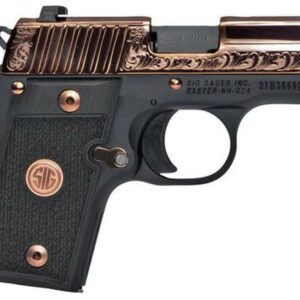 Sig P238, .380 ACP, 3", Black G10 Grips, Rose Gold Finish, 7rd