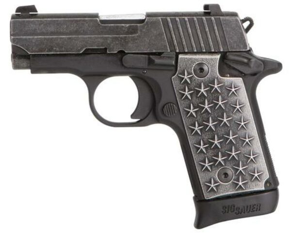 Sig P238.380 ACP, 2.7" Barrel, Aluminum Grip, Distressed Finish, 7rd Mag
