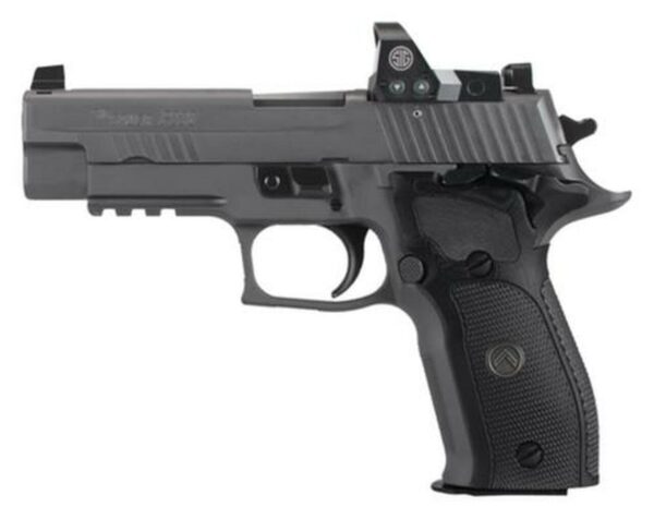 Sig P226 Full Size Legion RX Red Dot9mm, 4.4", Black G10 Grip, Gray PVD 10rd Mag