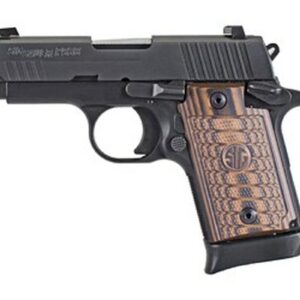 Sig P938, 9mm, 3" Barrel Select, Black, Sao, Siglite, Select, (1) 7RD/ (1) 6RD Steel Mag, Ambi Safety