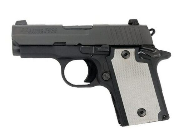 Sig P938, 9mm, 3", 6rd/7rd, Laser Module, Nitron Slide, Black Frame