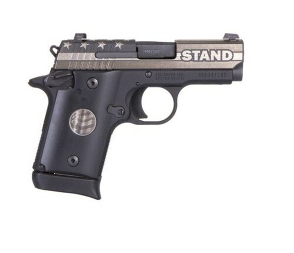Sig P938 United We Stand Special Edition 9mm 3" Barrel Micro Compact 1- 6rd & 1-7rd Mags