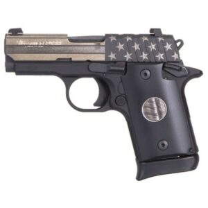 Sig P938 United We Stand Special Edition 9mm 3" Barrel Micro Compact 1- 6rd & 1-7rd Mags