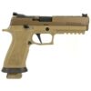 Sig P320 X-Five Coyote, 9mm, 5", Fiber Optic Sights, Adjustable Rear Sight, (4) 21rd Magazines