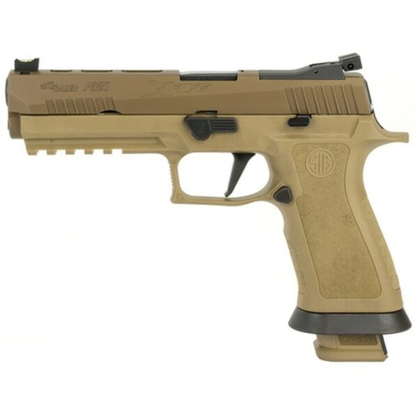 Sig P320 X-Five Coyote, 9mm, 5", Fiber Optic Sights, Adjustable Rear Sight, (4) 21rd Magazines