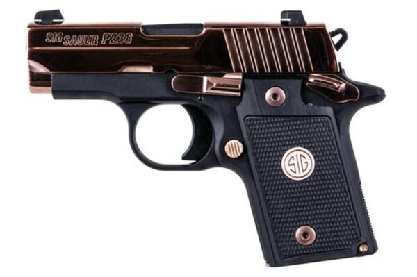Sig P238, .380 ACP, 2.7" Barrel, 6rd, Siglite, SAO, Rose Gold