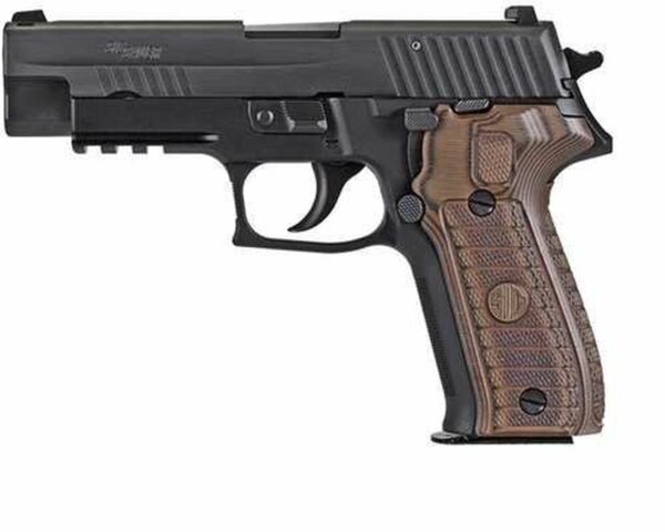Sig P226, 9mm, 4.4" Barrel, 10rd, Brown G10 Grips, Black
