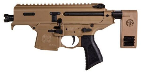 Sig MPX Copperhead CO Compliant, 9mm, 3.5" Barrel, 10rd, Folding Pistol Brace, Coyote