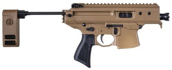 Sig MPX Copperhead CO Compliant, 9mm, 3.5" Barrel, 10rd, Folding Pistol Brace, Coyote