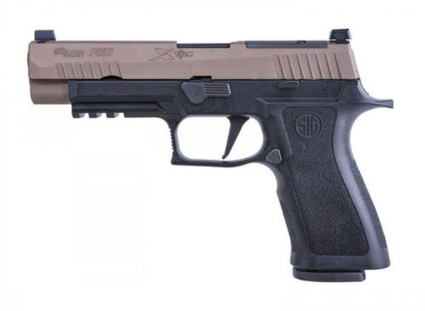 Sig P320, X-VTAC, Striker Fired, Full Size, 9mm, 4.7", Polymer, Black Frame, Coyote Slide, VTAC Day/Night Sights, 3 Mags, Modular X Grip, Optic Ready, 17Rd